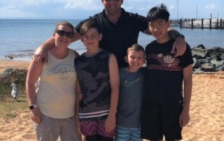 Jason, Donna and family.