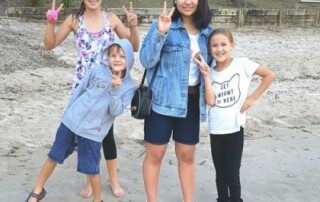 Kim, Michael, Amy and especially Ruby (host sister)